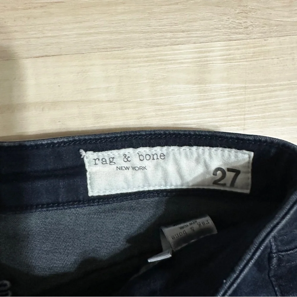 Rag & Bone Nina High-Rise‎ Skinny Jeans Indigo Wash